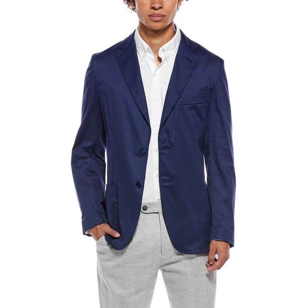 Brioni Mens  Deconstructed Blazer, Blue